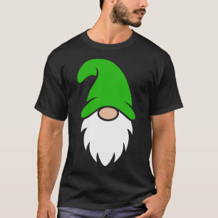 Cute Light Green Hat Christmas Gnome T-Shirt