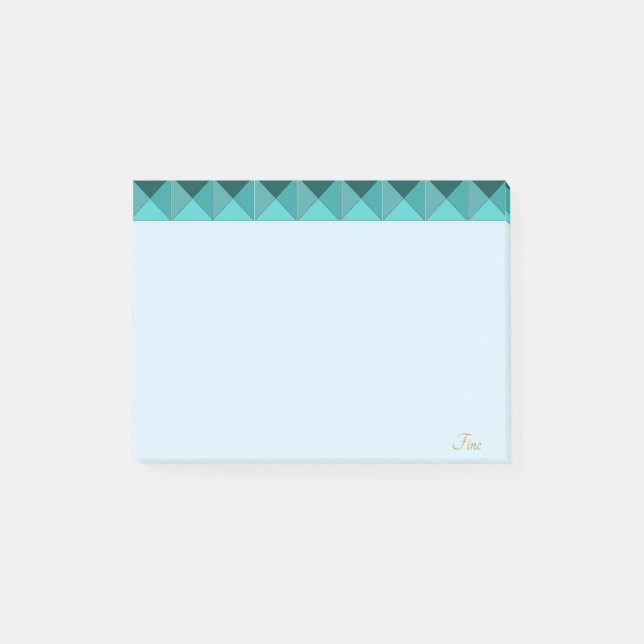 Cute Light Green  Mint Post-it Notes (Front)