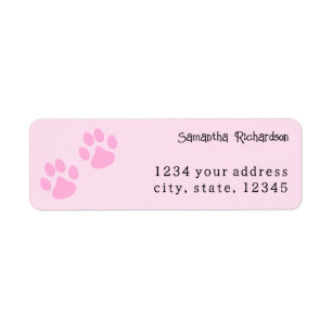 Cute Light Pink Animal Pawprint
