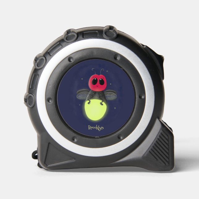 Cute lightning bug firefly cartoon illustration 1 (Front)