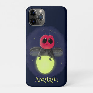 Cute lightning bug firefly cartoon illustration Case-Mate iPhone case