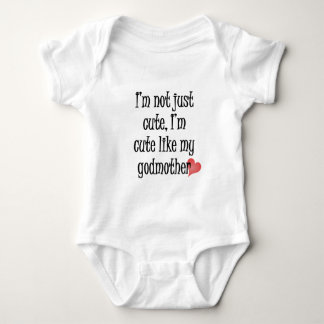 Cute Like My Godmother Baby Bodysuit