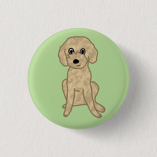 Cute Lil' Fuzzy Pup :3 3 Cm Round Badge (Front)