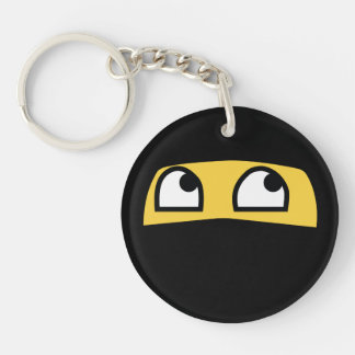 Cute lil' ninja emoji key ring