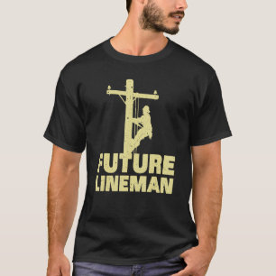 Cute Lineman Designs For Kids Men Women Electricia T-Shirt