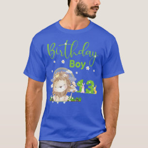 Cute Lion 13th Birthday Boy T-Shirt