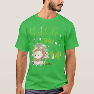 Cute Lion 14th Birthday Boy T-Shirt