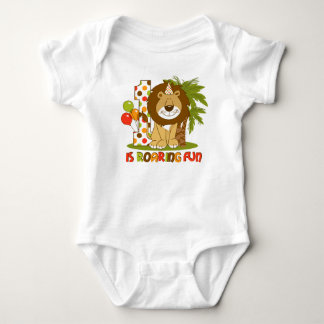 Cute Lion 1st Birthday Baby Bodysuit