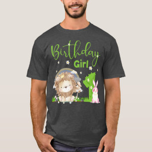 Cute Lion 1st Birthday Girl T-Shirt