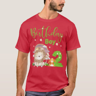 Cute Lion 2nd Birthday Boy T-Shirt