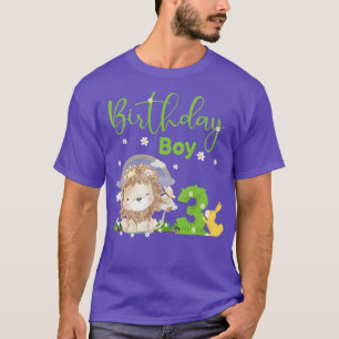 Cute Lion 3rd Birthday Boy T-Shirt