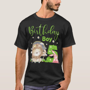 Cute Lion 5th Birthday Boy T-Shirt