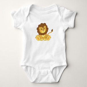 Cute Lion Baby Clothing Bodysuit