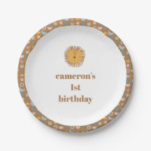 Cute Lion Baby Kids Animal Custom Birthday Party