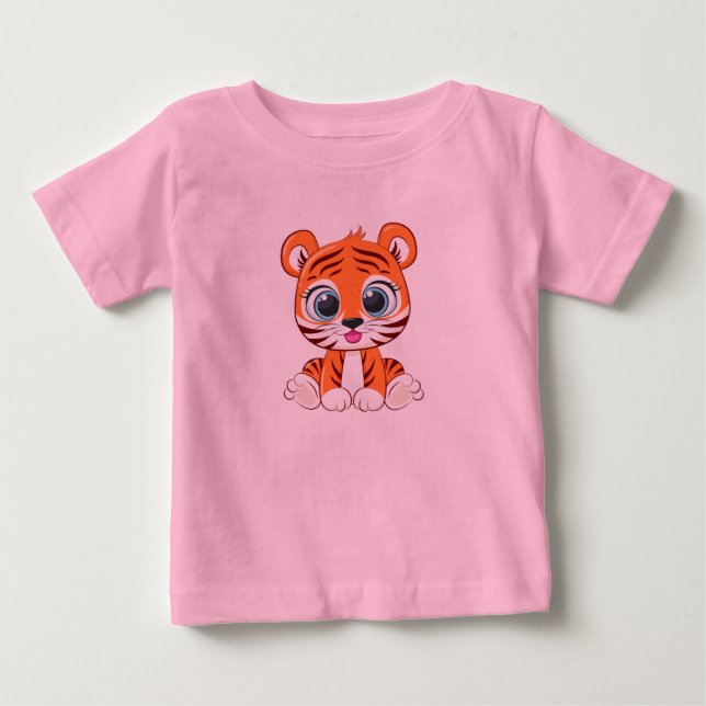 Cute Lion Baby T-Shirt (Front)
