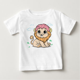 Cute Lion Baby T-Shirt – Colourful Baby