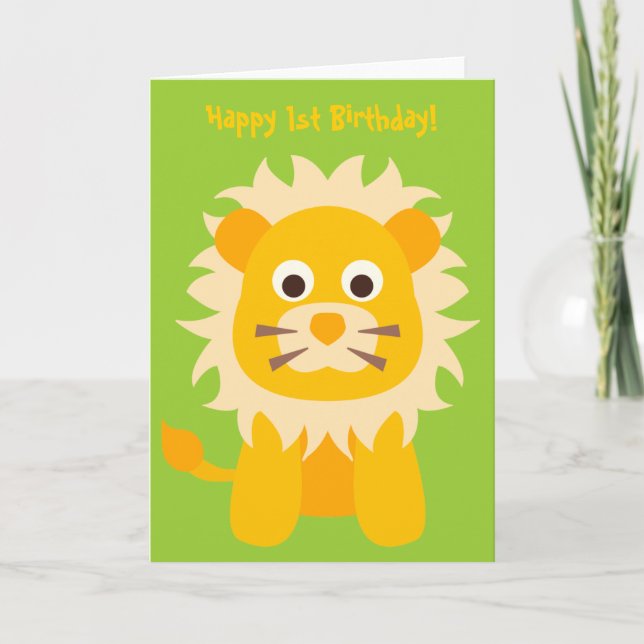 Cute Lion Card (Front)