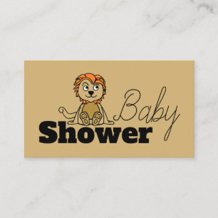 Cute Lion Cub, Baby Shower Invitation