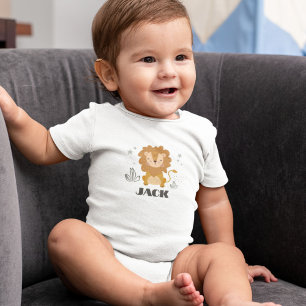 Cute Lion Customised Baby Bodysuit