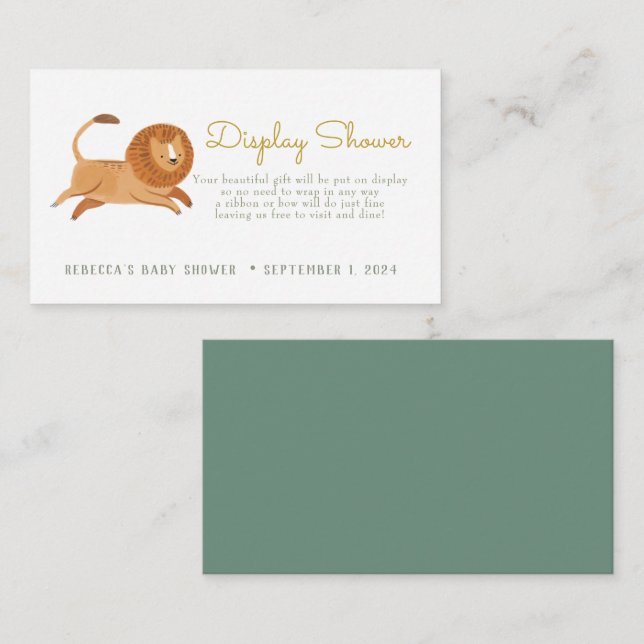 Cute Lion Display Shower Enclosure (Front/Back)