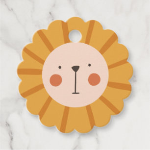 Cute Lion Gift Favour Tags