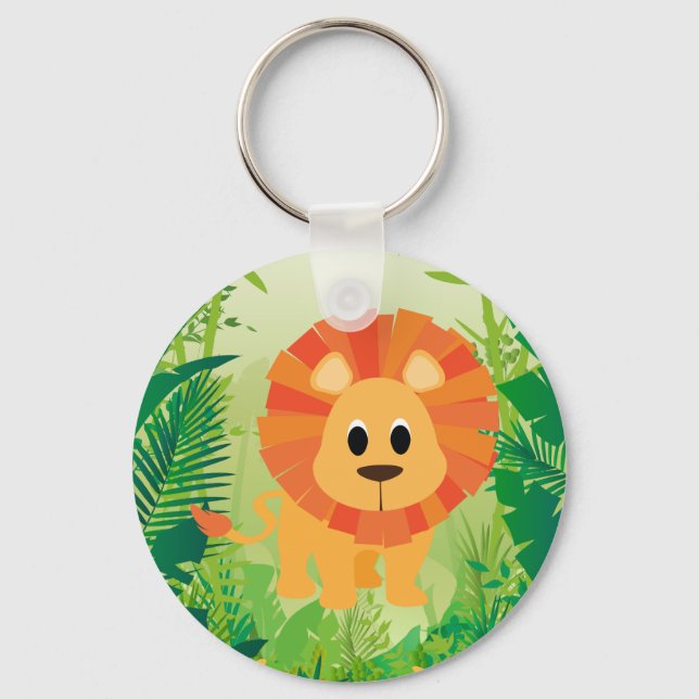 Cute Lion Key Ring (Front)