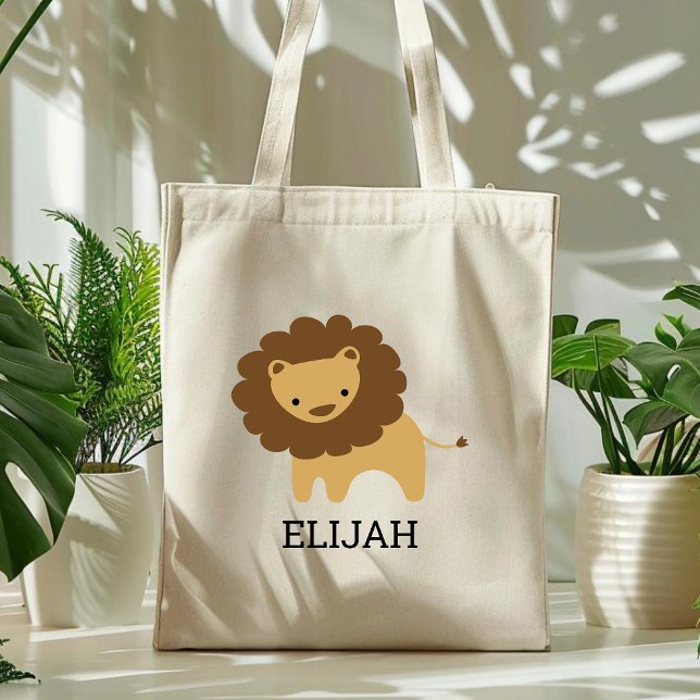 Cute Lion Kids' Personalised Tote Bag (Creator Uploaded)