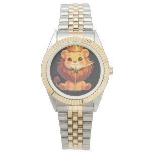 Cute Lion King [Product] Kawaii  Crown Animal Gift Watch