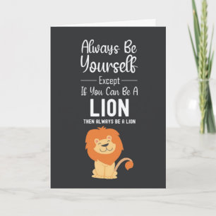 Cute Lion Lover Cards Funny Animals Humor