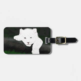 cute lion luggage tag
