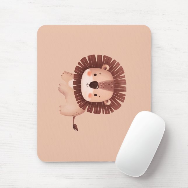 Cute Lion Mouse Pad (With Mouse)