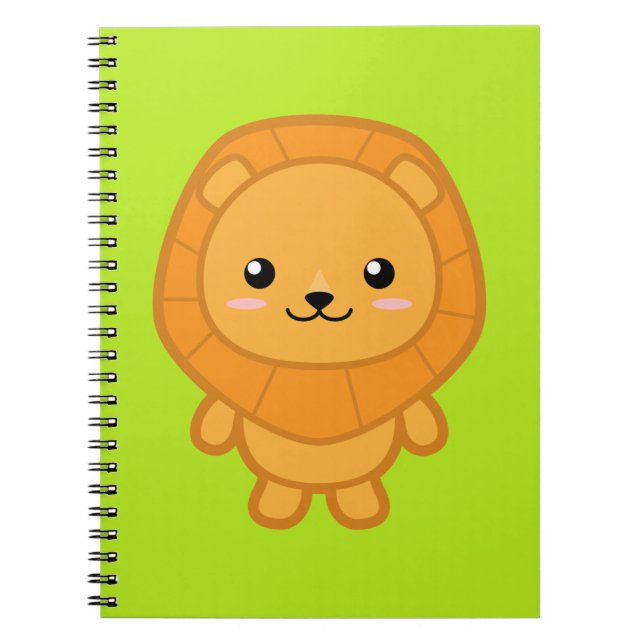 Cute Lion Notebook (Front)