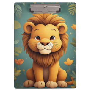 Cute Lion Nursery Jungle Animal Nursery Safary Clipboard