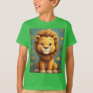 Cute Lion Nursery Jungle Animal Nursery Safary T-Shirt