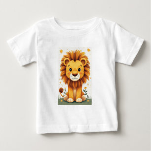 Cute Lion Nursery Wall Art Jungle Baby T-Shirt