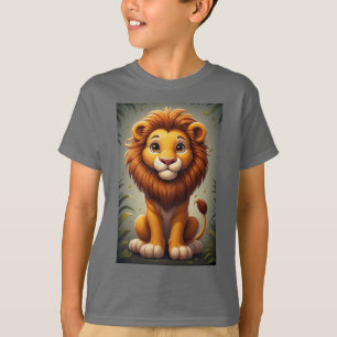 Cute Lion Nursery Wall Art Safari Animal T-Shirt