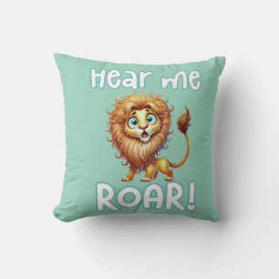 Cute Lion Safari Woodland Animal Cushion