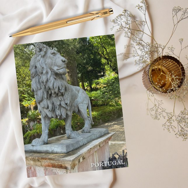 Cute Lion, Sintra Portugal Photography, Travel Holiday Postcard (Creator Uploaded)