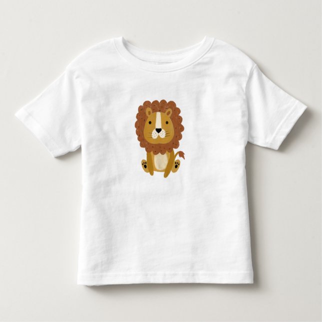Cute Lion Toddler T-Shirt (Front)