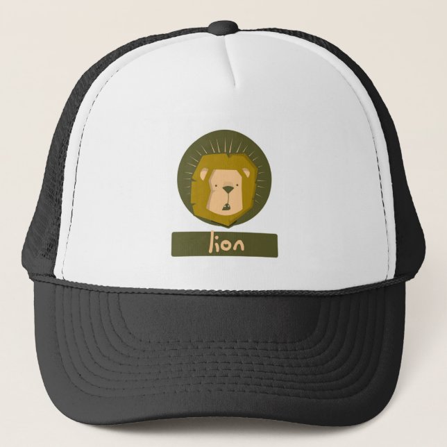 cute lion trucker hat (Front)