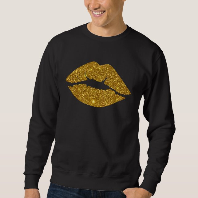 Cute Lips Kiss Bride To Be Women Bachelorette Part Sweatshirt (Front)