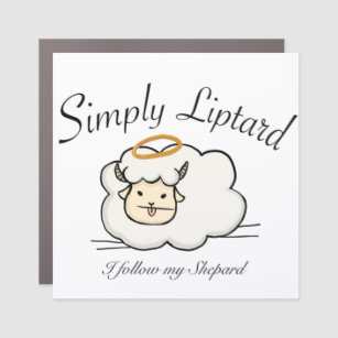 Cute liptard sheep car magnet