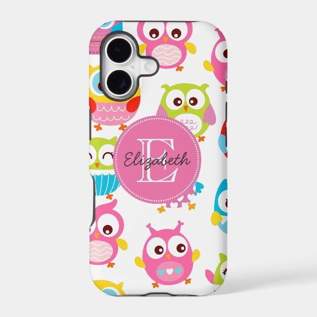 Cute Litte Owls Monogrammed (Back)