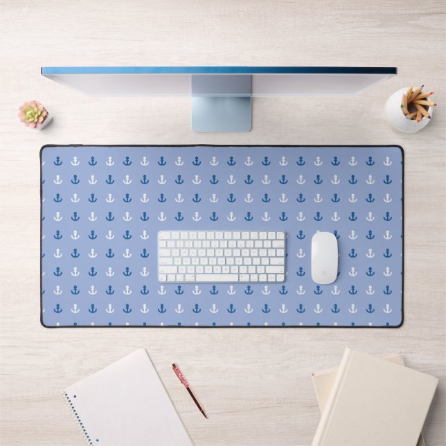 Cute Little Anchor Pattern Desk Mat (Office 1)
