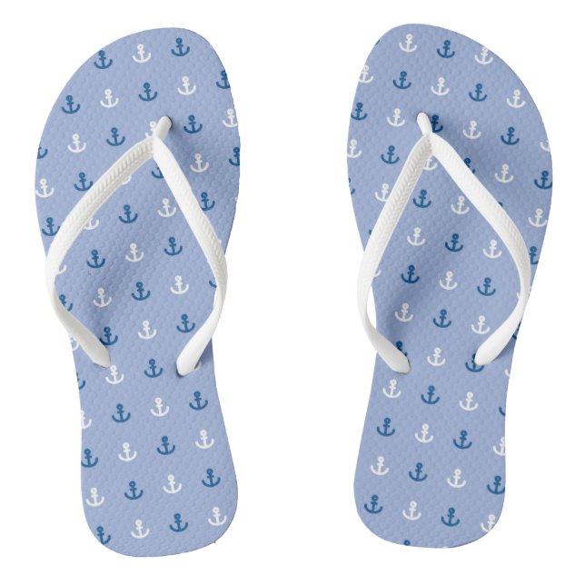 Cute Little Anchor Pattern Jandals (Footbed)
