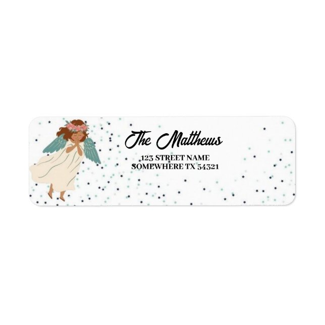 Cute Little Angel Return Address Label (Front)