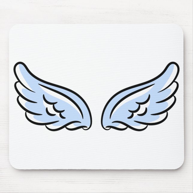 Cute Little Angel’s Wings Mouse Pad (Front)
