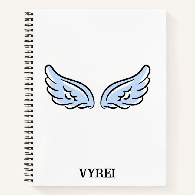 Cute Little Angel’s Wings Notebook (Front)