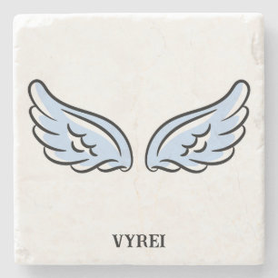Cute Little Angel’s Wings Stone Coaster