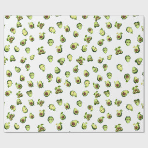 Cute little avocado pattern wrapping paper
